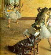 Edgar Degas Ballet Class oil painting reproduction